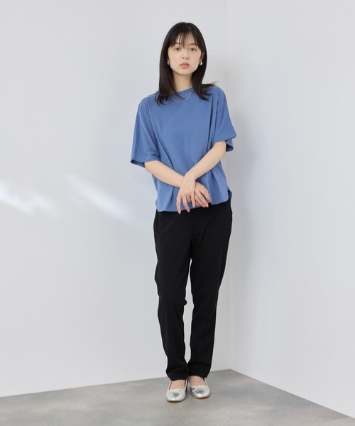 NAVY(ネイビー)の「【SARARI /サラリ】接触冷感ドルマンシルエット UVカットTシャツ(Tシャツ/カットソー・メンズ・ホワイト/ベージュ/ブラック/ブルー・M/L/XL)」の17枚目の写真
