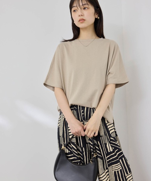 NAVY(ネイビー)の「【SARARI /サラリ】接触冷感ドルマンシルエット UVカットTシャツ(Tシャツ/カットソー・メンズ・ホワイト/ベージュ/ブラック/ブルー・M/L/XL)」の18枚目の写真