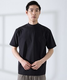 ABAHOUSE GRAY | 【SMART CLOSET/WEB限定】シルケット天竺 モックネック Tシャツ / 接触冷感 / 遮熱(Tシャツ/カットソー)