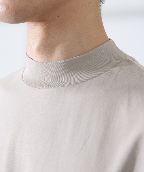 ABAHOUSE GRAY(アバハウスグレイ)の「【SMART CLOSET/WEB限定】シルケット天竺 モックネック Tシャツ / 接触冷感 / 遮熱(Tシャツ/カットソー・メンズ・ブラック/ネイビー/ホワイト/グレイッシュベージュ/グリーン・46/48/50/44)」の19枚目の写真