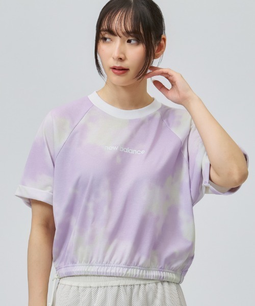 NEW BALANCE(ニューバランス)の「【別注】ニューバランス New Balance ショートスリーブプリントTシャツ 限定コラボ(Tシャツ/カットソー・レディース・ラベンダー/ブルー・S/M/L)」の2枚目の写真
