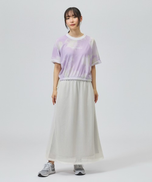NEW BALANCE(ニューバランス)の「【別注】ニューバランス New Balance ショートスリーブプリントTシャツ 限定コラボ(Tシャツ/カットソー・レディース・ラベンダー/ブルー・S/M/L)」の6枚目の写真