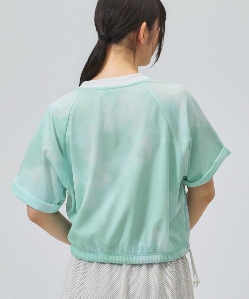NEW BALANCE(ニューバランス)の「【別注】ニューバランス New Balance ショートスリーブプリントTシャツ 限定コラボ(Tシャツ/カットソー・レディース・ラベンダー/ブルー・S/M/L)」の4枚目の写真