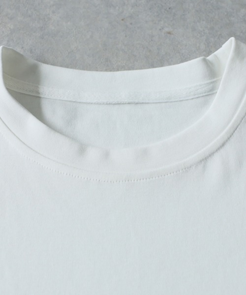 antiqua（アンティカ）の「異素材ポケット ギンガムチェック Tシャツ（Tシャツ/カットソー・レディース・ホワイト/ブラック・ONESIZE）」の11枚目の写真