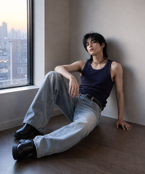 B.I.D.(ビーアイディー)の「《Bd》T/C サーマルノースリーブタンクトップ(タンクトップ・メンズ・ブラック/ネイビー/グレー/カーキ/ホワイト・LARGE/X-LARGE/MEDIUM)」の2枚目の写真