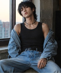 B.I.D.（ビーアイディー）の「《Bd》T/C サーマルノースリーブタンクトップ（タンクトップ）」