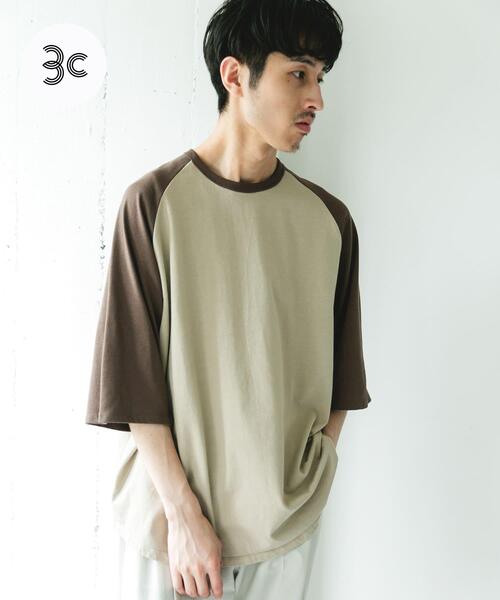 URBAN RESEARCH DOORS(アーバンリサーチドアーズ)の「Grow Organic ベースボールTシャツ(Tシャツ/カットソー・メンズ・ブラック系その他/ブラウン系その他・MEDIUM/LARGE)」の2枚目の写真