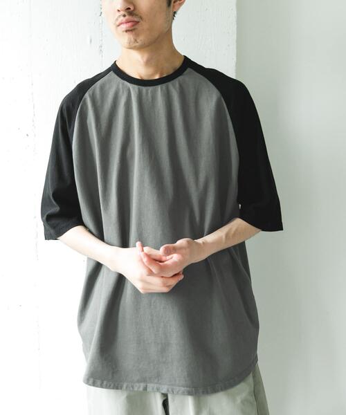 URBAN RESEARCH DOORS(アーバンリサーチドアーズ)の「Grow Organic ベースボールTシャツ(Tシャツ/カットソー・メンズ・ブラック系その他/ブラウン系その他・MEDIUM/LARGE)」の3枚目の写真