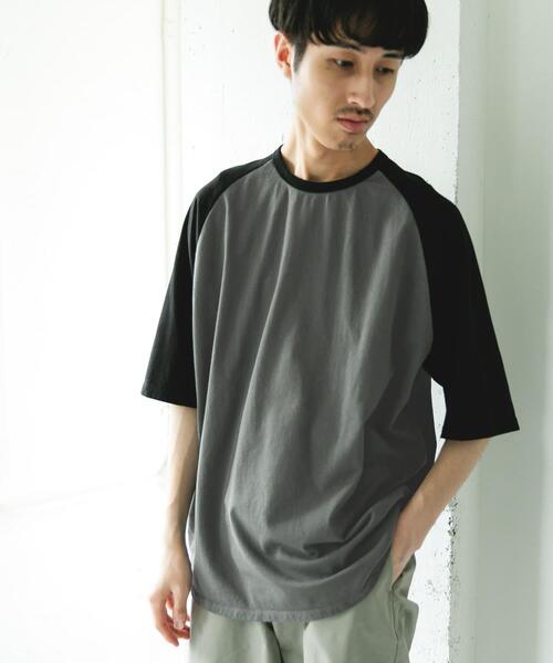 URBAN RESEARCH DOORS(アーバンリサーチドアーズ)の「Grow Organic ベースボールTシャツ(Tシャツ/カットソー・メンズ・ブラック系その他/ブラウン系その他・MEDIUM/LARGE)」の4枚目の写真