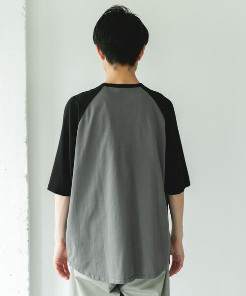 URBAN RESEARCH DOORS(アーバンリサーチドアーズ)の「Grow Organic ベースボールTシャツ(Tシャツ/カットソー・メンズ・ブラック系その他/ブラウン系その他・MEDIUM/LARGE)」の11枚目の写真