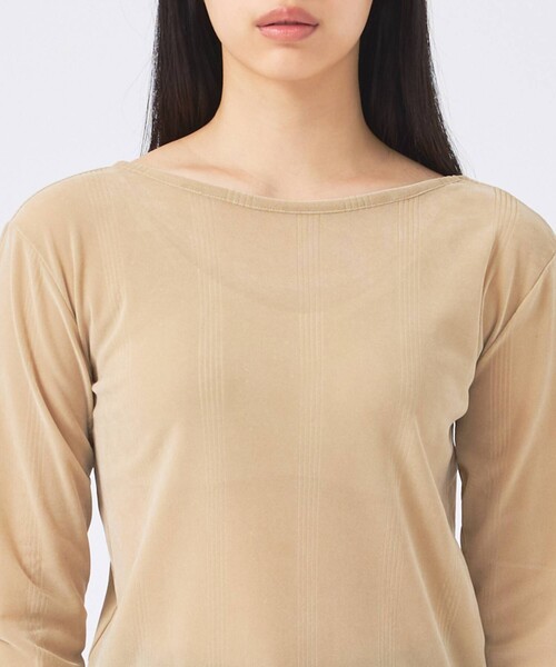 Robert P.Miller（ロバート ピー ミラー）の「【Robert P Miller | ロバート・ピー・ミラー】Flocky  tee/シアートップス【WEB限定】（Tシャツ/カットソー・レディース・ボルドー/ベージュ/ブラック・フリー）」の8枚目の写真