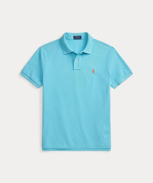 POLO RALPH LAUREN(ポロ ラルフ ローレン)の「カスタム スリム フィット メッシュ ポロシャツ(ポロシャツ・メンズ・ブルー・L/M/S)」の2枚目の写真