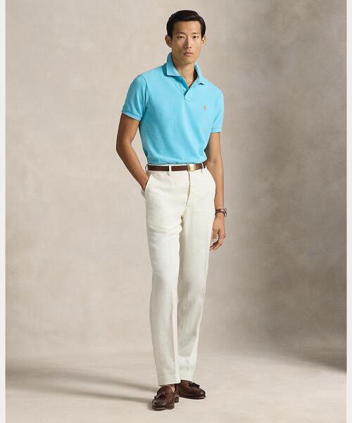 POLO RALPH LAUREN(ポロ ラルフ ローレン)の「カスタム スリム フィット メッシュ ポロシャツ(ポロシャツ・メンズ・ブルー・L/M/S)」の3枚目の写真