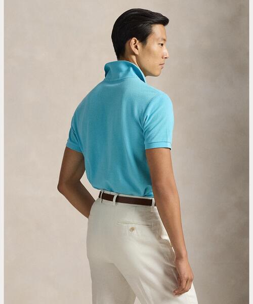 POLO RALPH LAUREN(ポロ ラルフ ローレン)の「カスタム スリム フィット メッシュ ポロシャツ(ポロシャツ・メンズ・ブルー・L/M/S)」の4枚目の写真