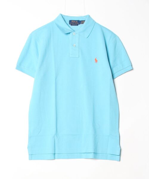 POLO RALPH LAUREN(ポロ ラルフ ローレン)の「カスタム スリム フィット メッシュ ポロシャツ(ポロシャツ・メンズ・ブルー・L/M/S)」の6枚目の写真