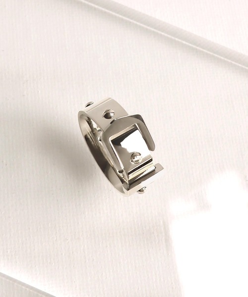 SBG（エスビー）の「SBG x つぐ  バックルメタルリング（リング・メンズ・シルバー・14号/16号/18号）」の5枚目の写真