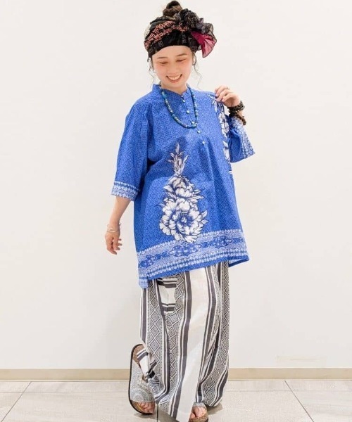 チャイハネ(チャイハネ)の「【チャイハネ】ホアザイMEN'Sトップス(その他トップス・メンズ・ホワイト/ブルー/ブラック・FREE)」の10枚目の写真