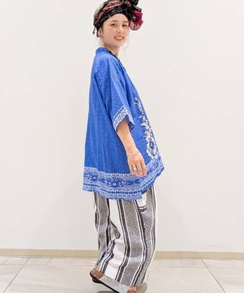 チャイハネ(チャイハネ)の「【チャイハネ】ホアザイMEN'Sトップス(その他トップス・メンズ・ホワイト/ブルー/ブラック・FREE)」の8枚目の写真