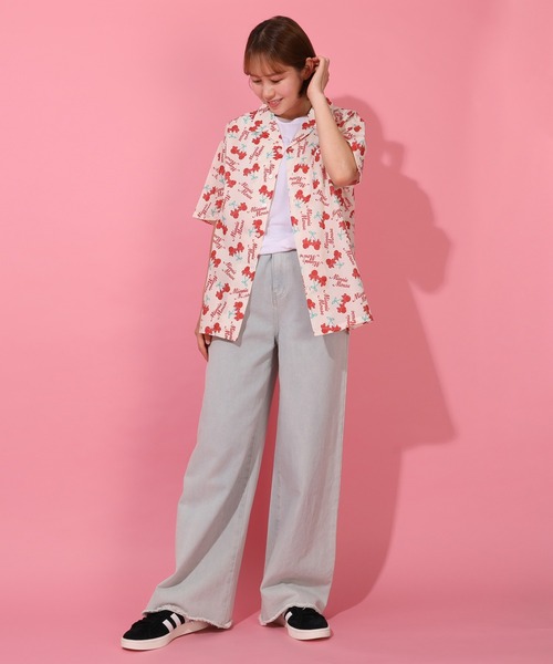 Disney(ディズニー)の「親子お揃い ディズニー チェリー総柄シャツ 1748A(シャツ/ブラウス・レディース・オフホワイト・ユニセックスL/ユニセックスS/ユニセックスM)」の10枚目の写真