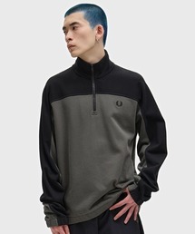 FRED PERRY（フレッドペリー）の「Colour Block Half-Zip Sweatshirt／カラーブロックハーフジップスウェット（スウェット・レディース）」