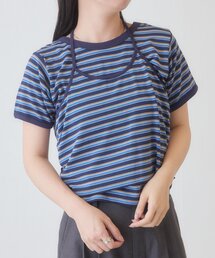 【一部店舗限定】B ホルターネックボーダーTEE
