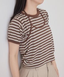 【一部店舗限定】B ホルターネックボーダーTEE