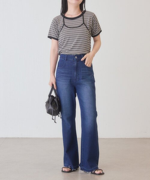 Kastane(カスタネ)の「【一部店舗限定】B ホルターネックボーダーTEE(Tシャツ/カットソー・レディース・ブラウン/ネイビー/ブラック・FREE)」の15枚目の写真