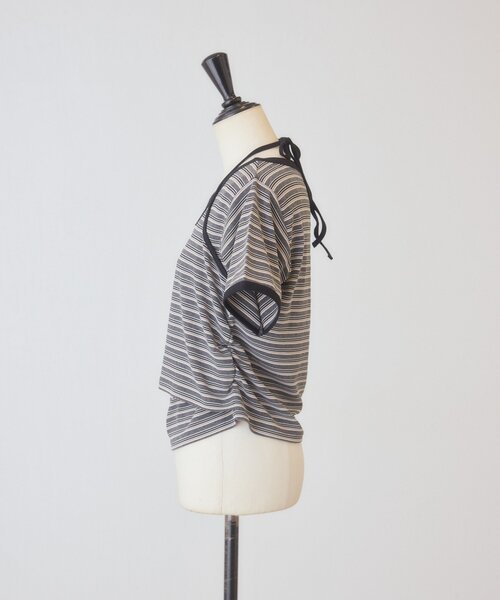 Kastane(カスタネ)の「【一部店舗限定】B ホルターネックボーダーTEE(Tシャツ/カットソー・レディース・ブラウン/ネイビー/ブラック・FREE)」の18枚目の写真