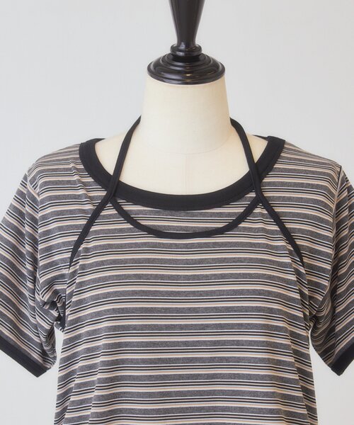 Kastane(カスタネ)の「【一部店舗限定】B ホルターネックボーダーTEE(Tシャツ/カットソー・レディース・ブラウン/ネイビー/ブラック・FREE)」の20枚目の写真