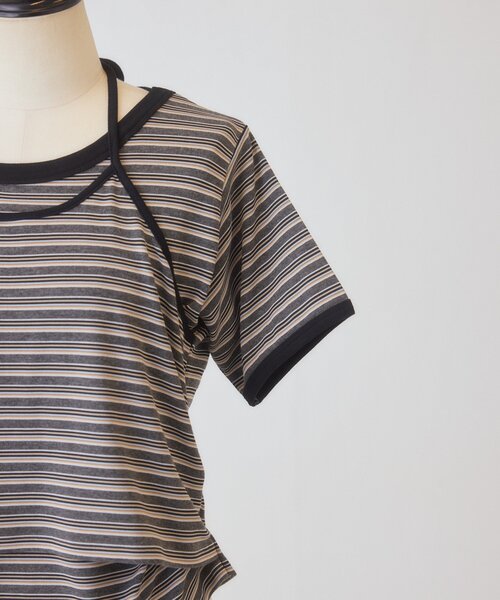 Kastane(カスタネ)の「【一部店舗限定】B ホルターネックボーダーTEE(Tシャツ/カットソー・レディース・ブラウン/ネイビー/ブラック・FREE)」の21枚目の写真