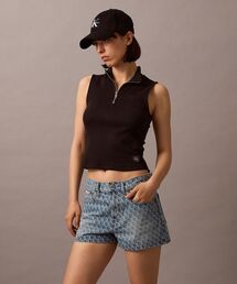 タンクトップ（ブラック/黒色系・ブランドロゴ）ファッション通販