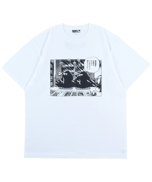 MEDICOM TOY(メディコムトイ)の「MLE まんが道 T-SHIRT 没頭(Tシャツ/カットソー・メンズ・ホワイト・X-LARGE/LARGE/MEDIUM/SMALL)」の1枚目の写真