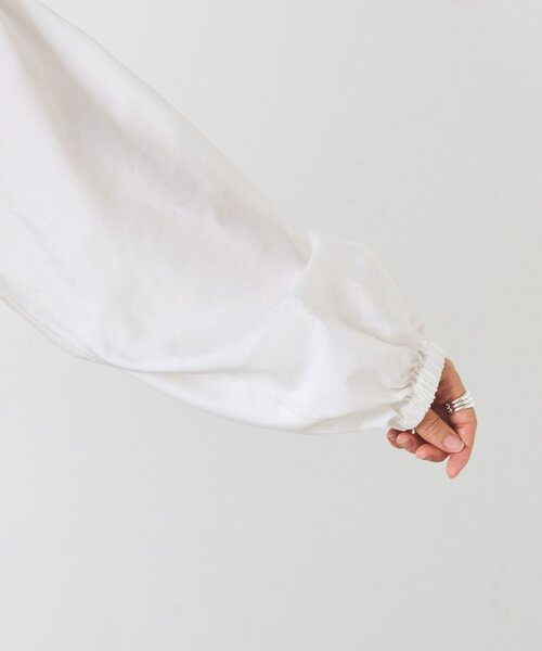 BEARDSLEY(ビアズリー)の「裾絞りシャーリングブラウス(シャツ/ブラウス・レディース・ブルー/ホワイト・FREE)」の19枚目の写真