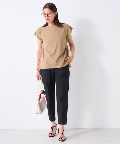 GALLORIA(ギャローリア)の「【接触冷感・UVカット】肩タックネックレス付プルオーバー(Tシャツ/カットソー・レディース・ネイビー/ブルー/ブラウン・L/M/S/LL)」の11枚目の写真