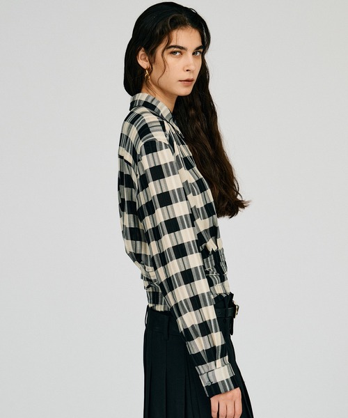 PRANK PROJECT（プランクプロジェクト）の「【2026Autumn Pre-Order】ホールドウエストチェックシャツ / Hold Waist Check Shirt（シャツ/ブラウス・レディース・マルチ・FREE）」の6枚目の写真