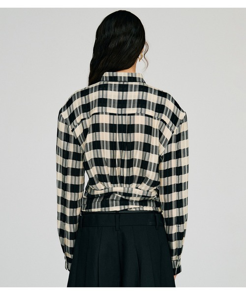 PRANK PROJECT（プランクプロジェクト）の「【2026Autumn Pre-Order】ホールドウエストチェックシャツ / Hold Waist Check Shirt（シャツ/ブラウス・レディース・マルチ・FREE）」の5枚目の写真