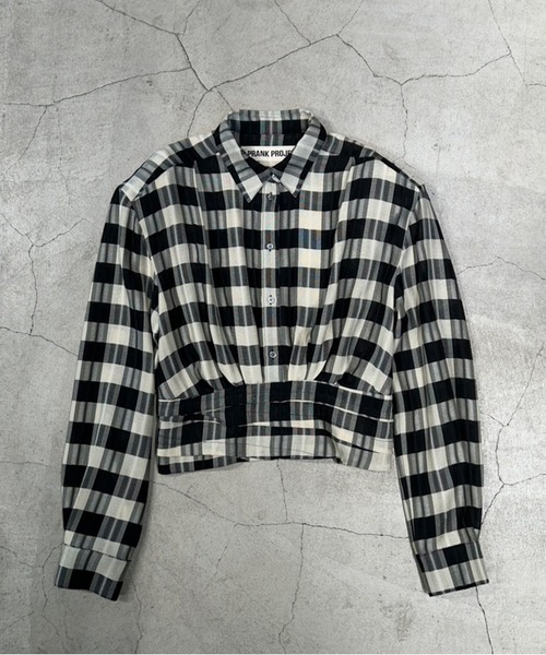 PRANK PROJECT（プランクプロジェクト）の「【2026Autumn Pre-Order】ホールドウエストチェックシャツ / Hold Waist Check Shirt（シャツ/ブラウス・レディース・マルチ・FREE）」の7枚目の写真