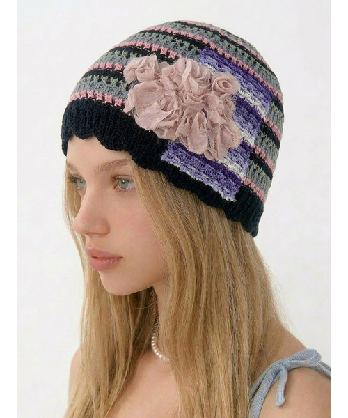 Flower Paper Beanie Black（ニットキャップ/ビーニー）｜THE GREATEST