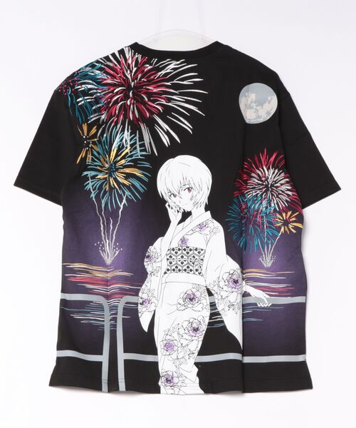 PANDIESTA（パンディエスタ）の「EVANGELION×錦 / ヱヴァンゲリヲン×ニシキ　レイ花火Tシャツ(M2)（Tシャツ/カットソー・メンズ・ブラック/ホワイト・M/XL/XXL/L）」の19枚目の写真