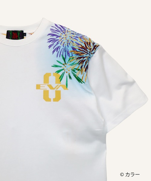 PANDIESTA（パンディエスタ）の「EVANGELION×錦 / ヱヴァンゲリヲン×ニシキ　レイ花火Tシャツ(M2)（Tシャツ/カットソー・メンズ・ブラック/ホワイト・M/XL/XXL/L）」の14枚目の写真
