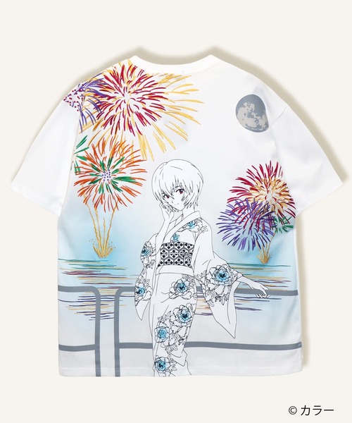 PANDIESTA（パンディエスタ）の「EVANGELION×錦 / ヱヴァンゲリヲン×ニシキ　レイ花火Tシャツ(M2)（Tシャツ/カットソー・メンズ・ブラック/ホワイト・M/XL/XXL/L）」の15枚目の写真