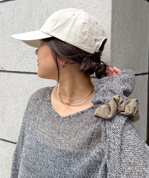DouDou(ドゥドゥ)の「【インフルエンサー SAKURA企画】【WEB限定】 UVカットハート刺繍キャップ(ハット・レディース・ホワイト/ベージュ・FREE)」の2枚目の写真