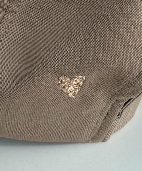 DouDou(ドゥドゥ)の「【インフルエンサー SAKURA企画】【WEB限定】 UVカットハート刺繍キャップ(ハット・レディース・ホワイト/ベージュ・FREE)」の13枚目の写真