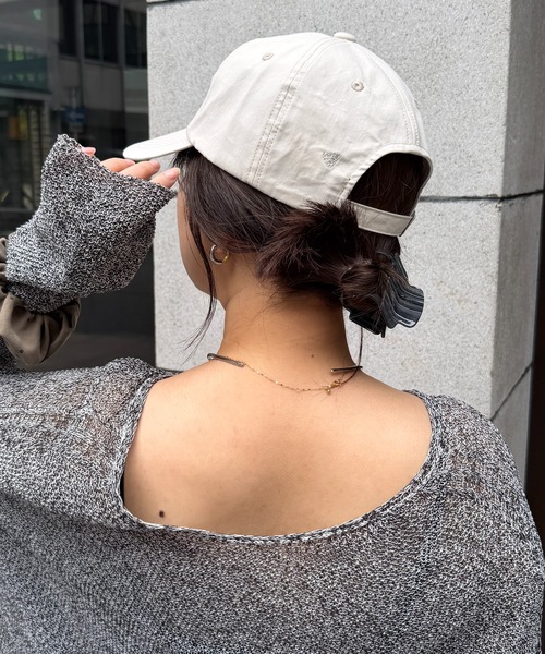 DouDou(ドゥドゥ)の「【インフルエンサー SAKURA企画】【WEB限定】 UVカットハート刺繍キャップ(ハット・レディース・ホワイト/ベージュ・FREE)」の6枚目の写真