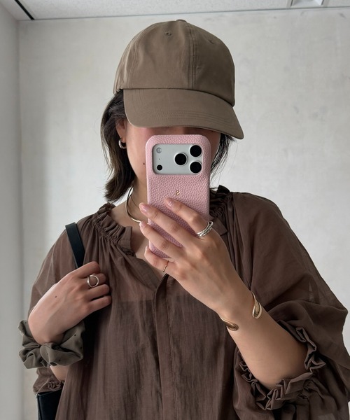 DouDou(ドゥドゥ)の「【インフルエンサー SAKURA企画】【WEB限定】 UVカットハート刺繍キャップ(ハット・レディース・ホワイト/ベージュ・FREE)」の8枚目の写真