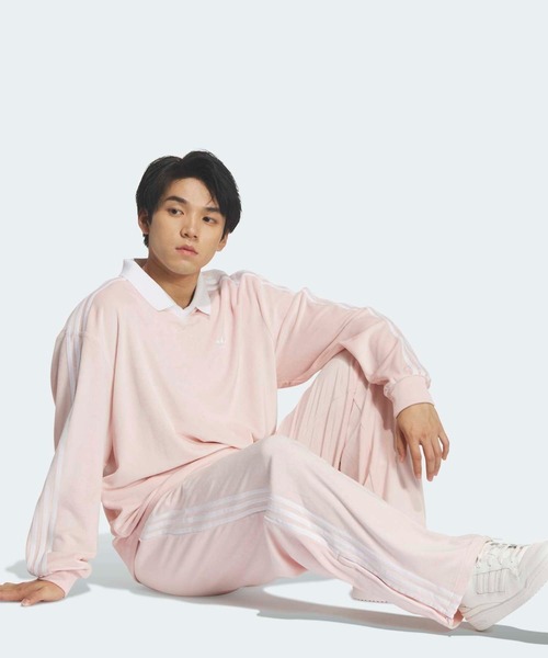 adidas(アディダス)の「FB TPベロア / ファイヤーバード トラックパンツ ベロア / ジャージ / アディダスオリジナルス adidas Originals(その他パンツ・メンズ・ピンク系その他・XX-LARGE/XX-SMALL/3XL/LARGE/MEDIUM/SMALL/X-LARGE/X-SMALL)」の10枚目の写真