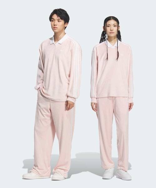 adidas(アディダス)の「FB TPベロア / ファイヤーバード トラックパンツ ベロア / ジャージ / アディダスオリジナルス adidas Originals(その他パンツ・メンズ・ピンク系その他・XX-LARGE/XX-SMALL/3XL/LARGE/MEDIUM/SMALL/X-LARGE/X-SMALL)」の4枚目の写真