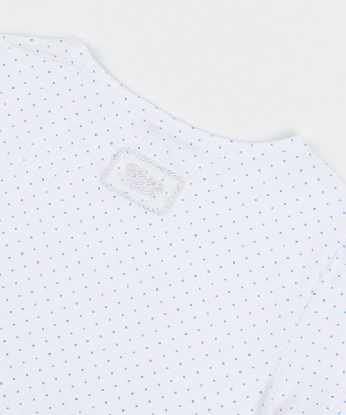 FANCY CLUB(ファンシークラブ)の「FANCY CLUB/ファンシークラブ Frill Layered Dot Tee レイヤード Tシャツ 夏物 夏服(Tシャツ/カットソー・レディース・ホワイト・ONE SIZE)」の10枚目の写真