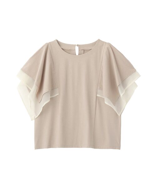 Green Parks(グリーンパークス)の「イレギュラースリーブカットプルオーバー(Tシャツ/カットソー・レディース・ベージュ/ブラック/ブラウン/ホワイト・FREE)」の13枚目の写真