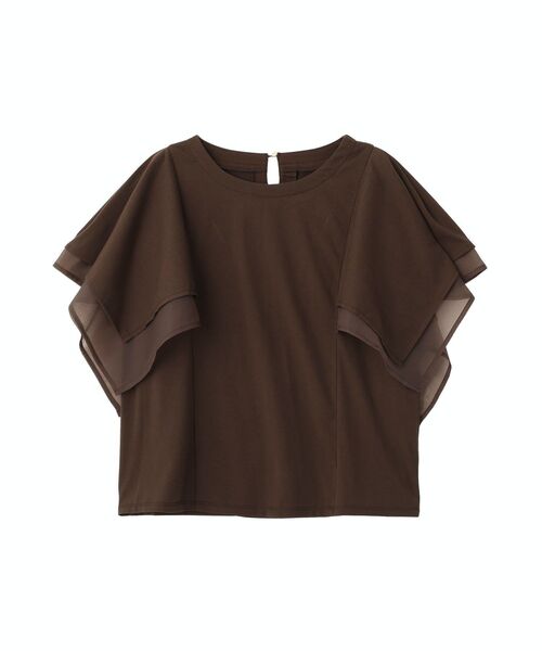 Green Parks(グリーンパークス)の「イレギュラースリーブカットプルオーバー(Tシャツ/カットソー・レディース・ベージュ/ブラック/ブラウン/ホワイト・FREE)」の14枚目の写真
